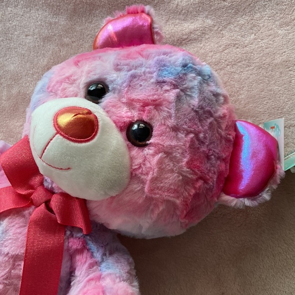 NWT Tie Dye Cotton Candy Stuffed Animal Plush Teddy Bear Walgreens brand - Picture 4 of 10